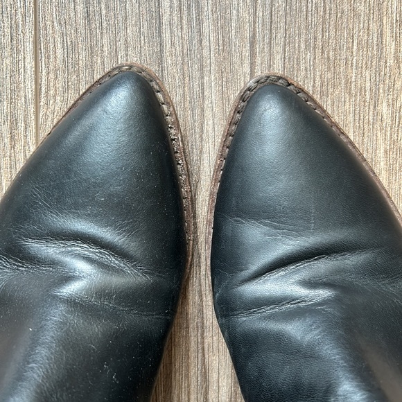 Madewell Black Leather Ankle Boots | 6.5 - Picture 2 of 7
